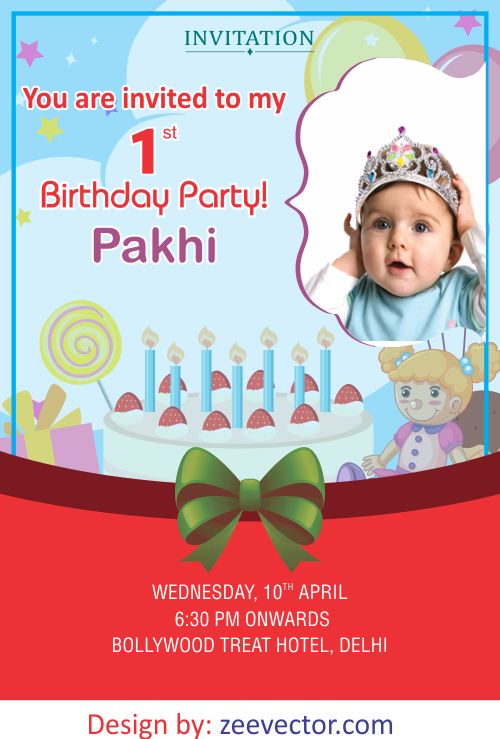Birthday Invitation Card Vector Free Download - FREE Vector Design - Cdr,  Ai, EPS, PNG, SVG