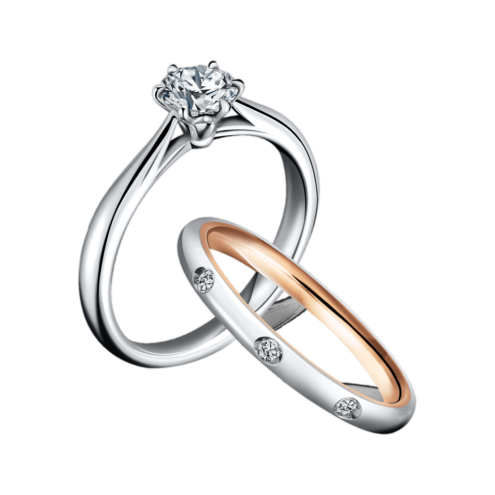 Diamond Wedding Ring PNG 