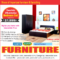 Furniture Flyer Vector