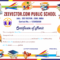 School Certificate Design Vector Free Download