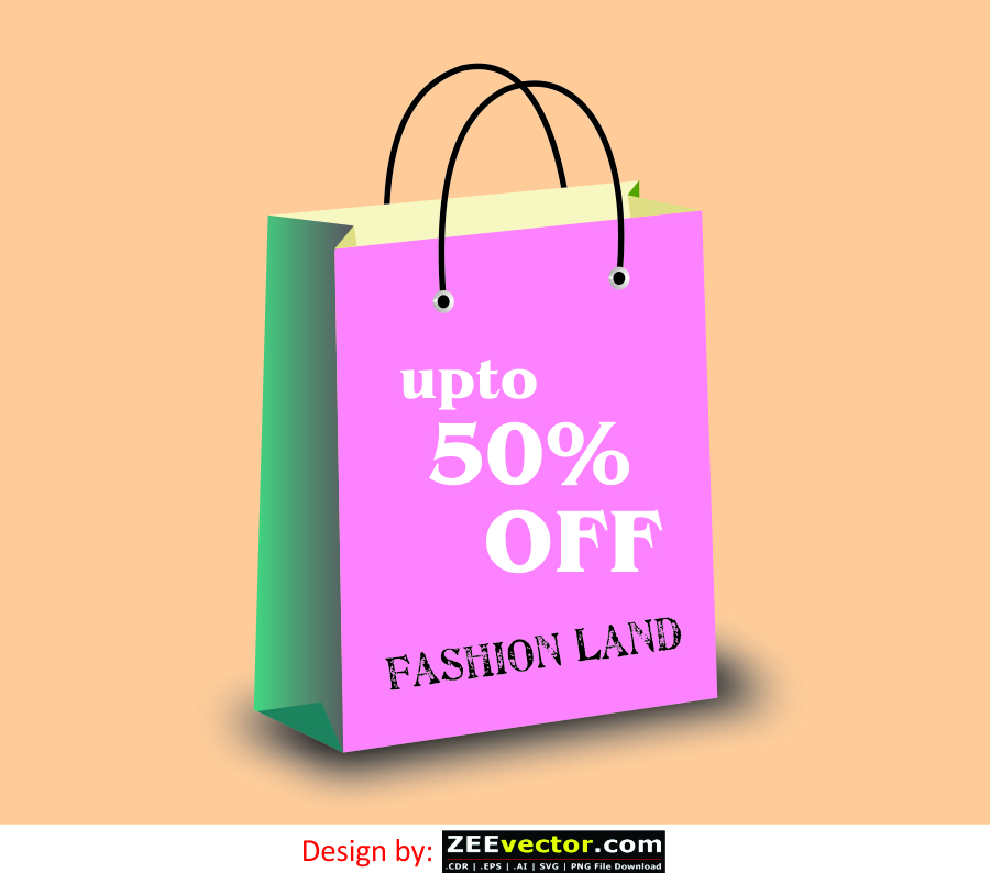 Pink Shopping Bags PNG Transparent Images Free Download, Vector Files