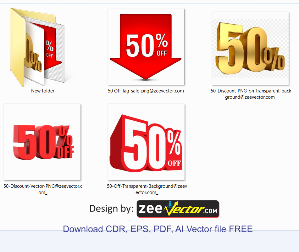 50 Discount PNG | 50 Off Transparent Background - FREE Vector Design - Cdr,  Ai, EPS, PNG, SVG
