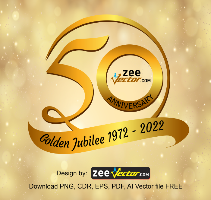 Golden Jubilee 50 Years Logo Design In CorelDRAW - YouTube
