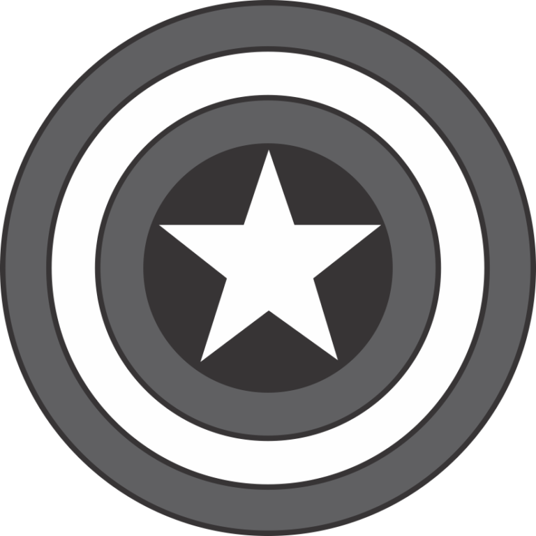 Captain-America-Logo-Black-and-White
