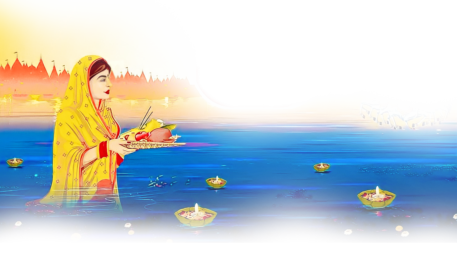 Chhath Puja Background PNG - FREE Vector Design - Cdr, Ai, EPS, PNG, SVG