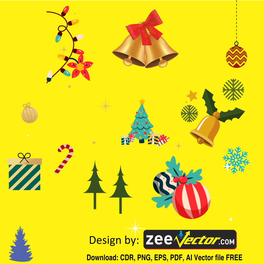 Christmas-Elements-Vector-Free-Download