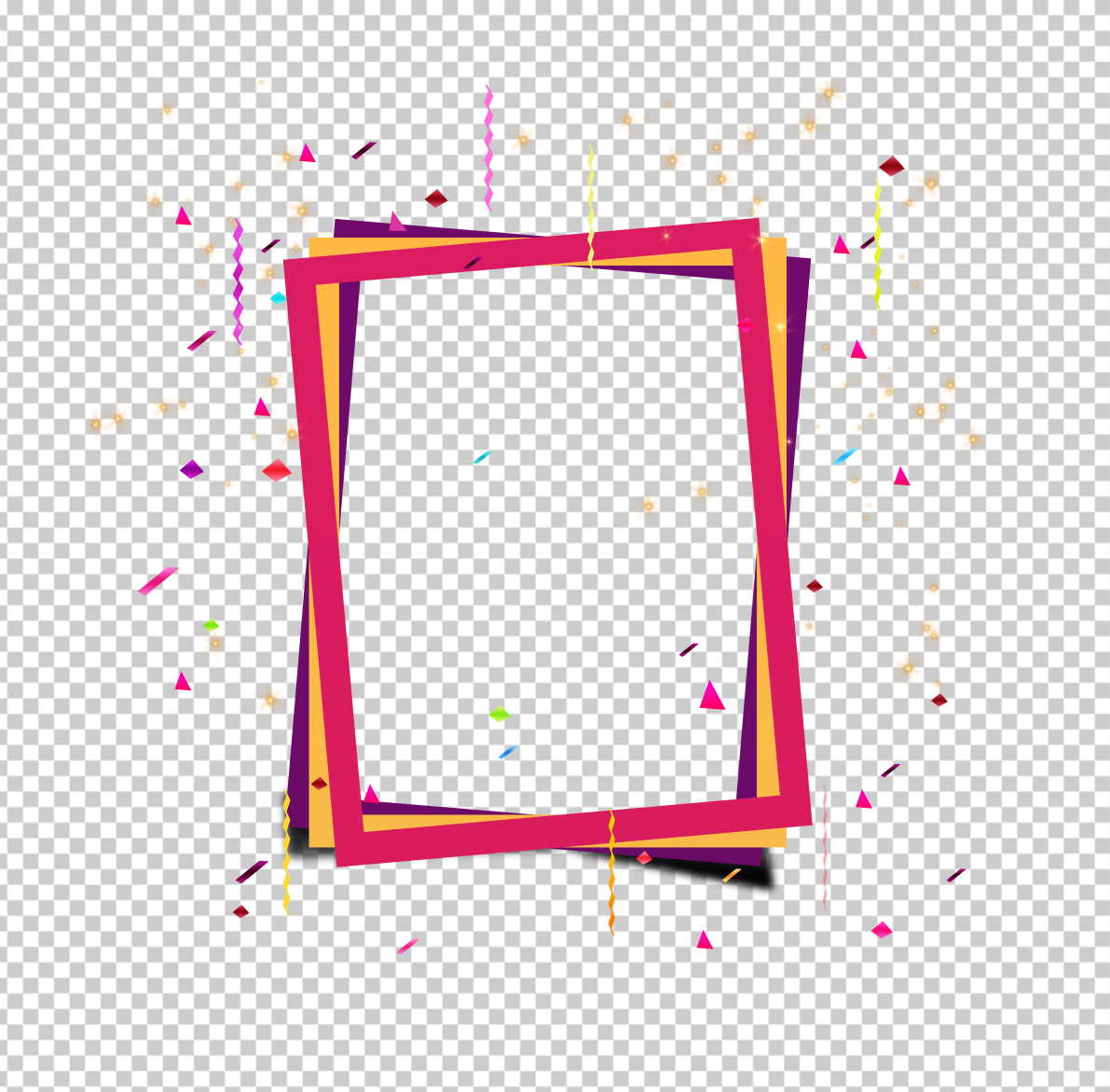 Colourful_Square_Photo-Frame-Png-Transparent