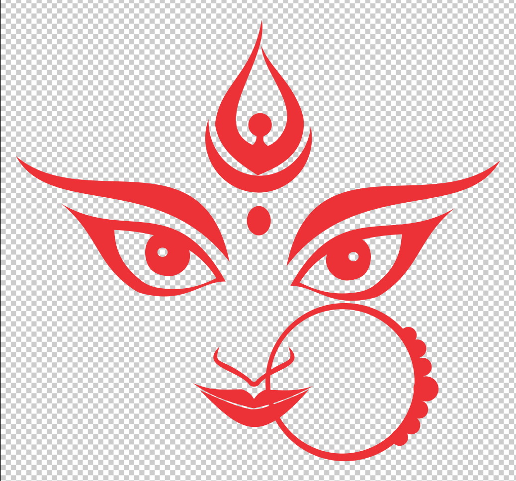 Durga Face Clipart - FREE Vector Design - Cdr, Ai, EPS, PNG, SVG