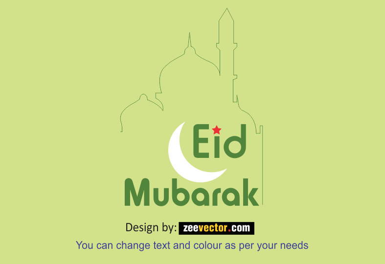Eid Mubarak Logo Vector - FREE Vector Design - Cdr, Ai, EPS, PNG, SVG