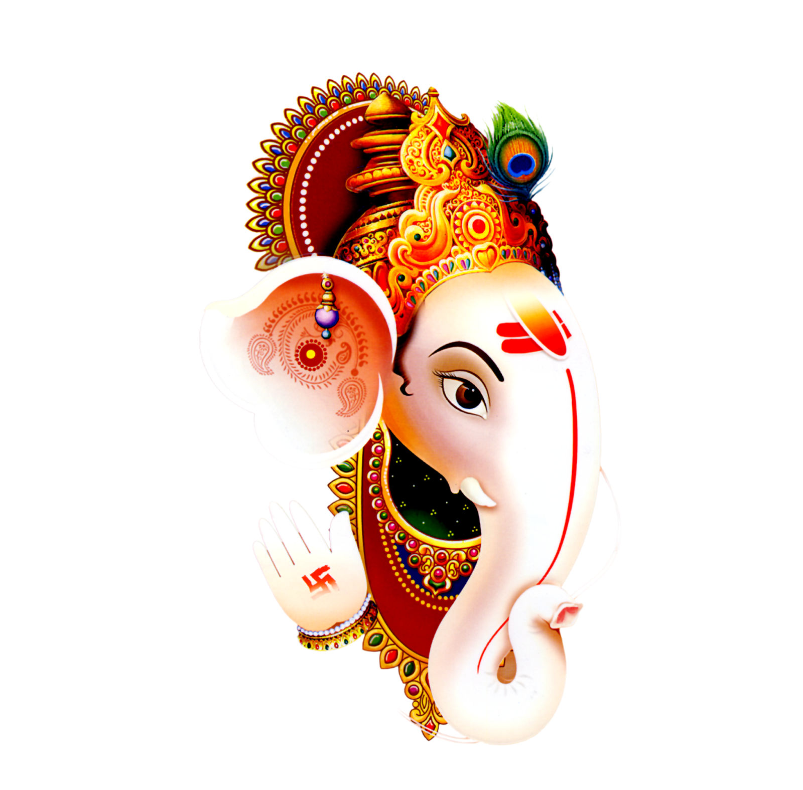 Logo Clipart Ganesh - Ganpati For Patrika - Free Transparent PNG Clipart  Images Download
