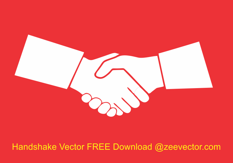 shaking hands vector free download