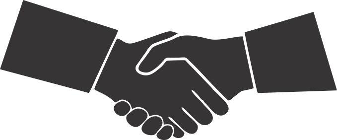 shake hand logo vector