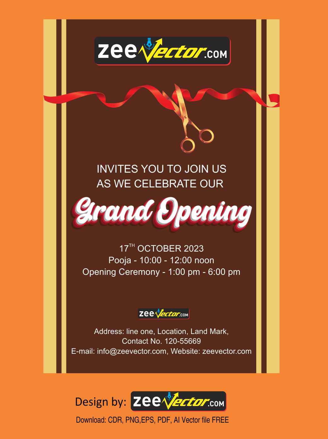 Invitation-Cards-for-Grand-Opening-Free-Vector