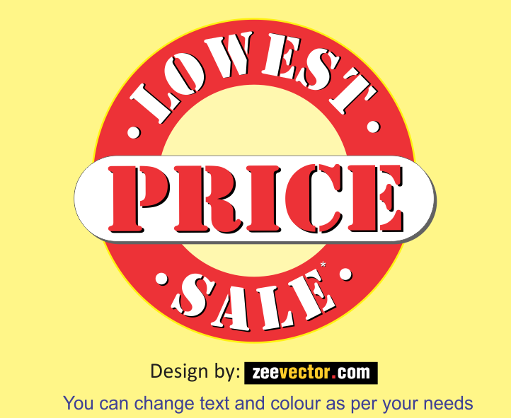 Lowest-Price-Sale-Logo-Vector