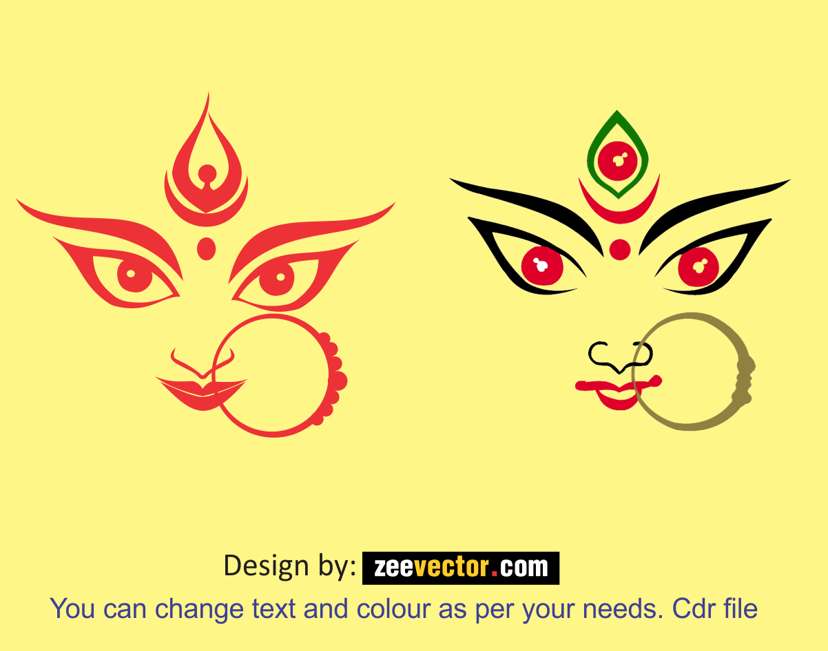 Maa-Durga-Face-Clipart