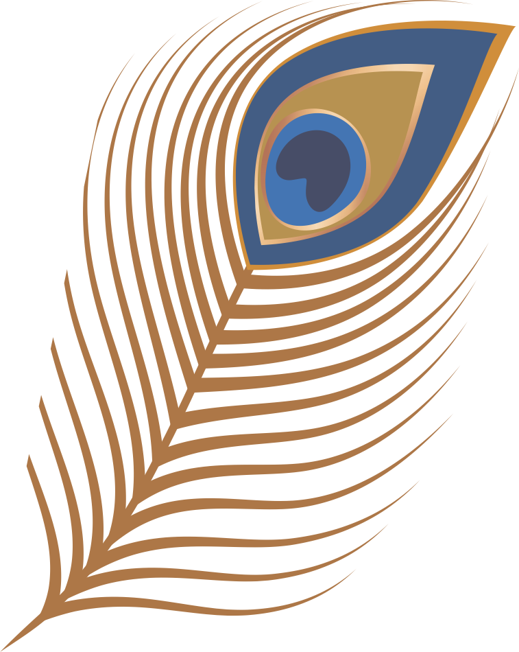 peacock feather clipart