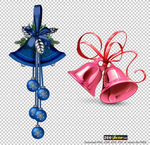 Pink-Blue-Christmas-Bells-PNG-Transparent
