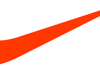 orange nike logo png