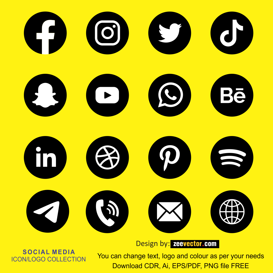 Mutuo Descifrar palanca Social Media Icons Vector Free - FREE Vector Design - Cdr, Ai, EPS, PNG, SVG