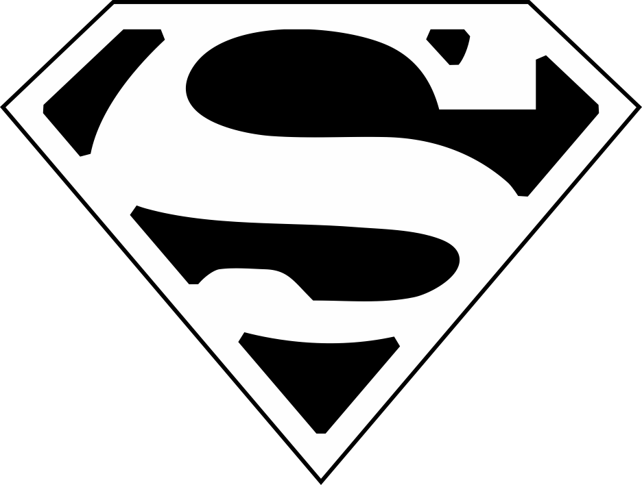 Black Superman Logo Vector SVG - FREE Vector Design - Cdr, Ai, EPS, PNG