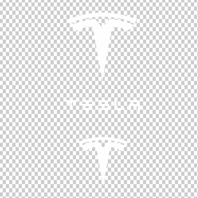 Red Tesla logo, 