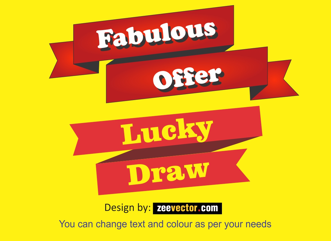 Lucky draw star banner Stock Photo by ©tang90246 60824669