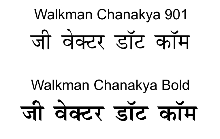 walkman hindi 26 font