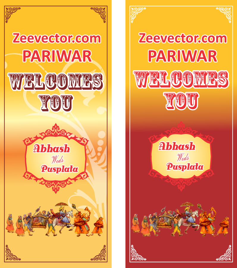 Wedding Banner Vector free - FREE Vector Design - Cdr, Ai, EPS, PNG, SVG