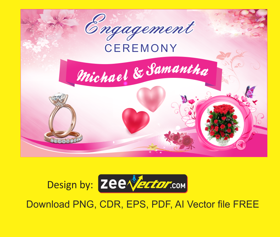 Wedding-Engagement-Banner-Vector